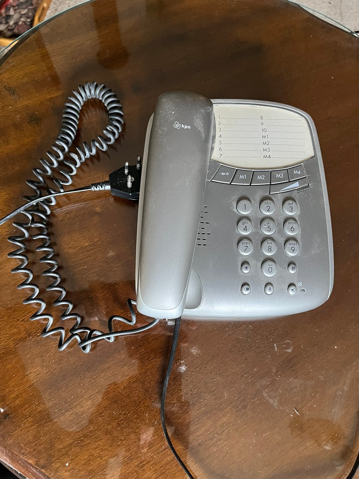 Vintage KPN Telefoon Bordeaux 311 Zilver, Ophalen, Zo goed als nieuw