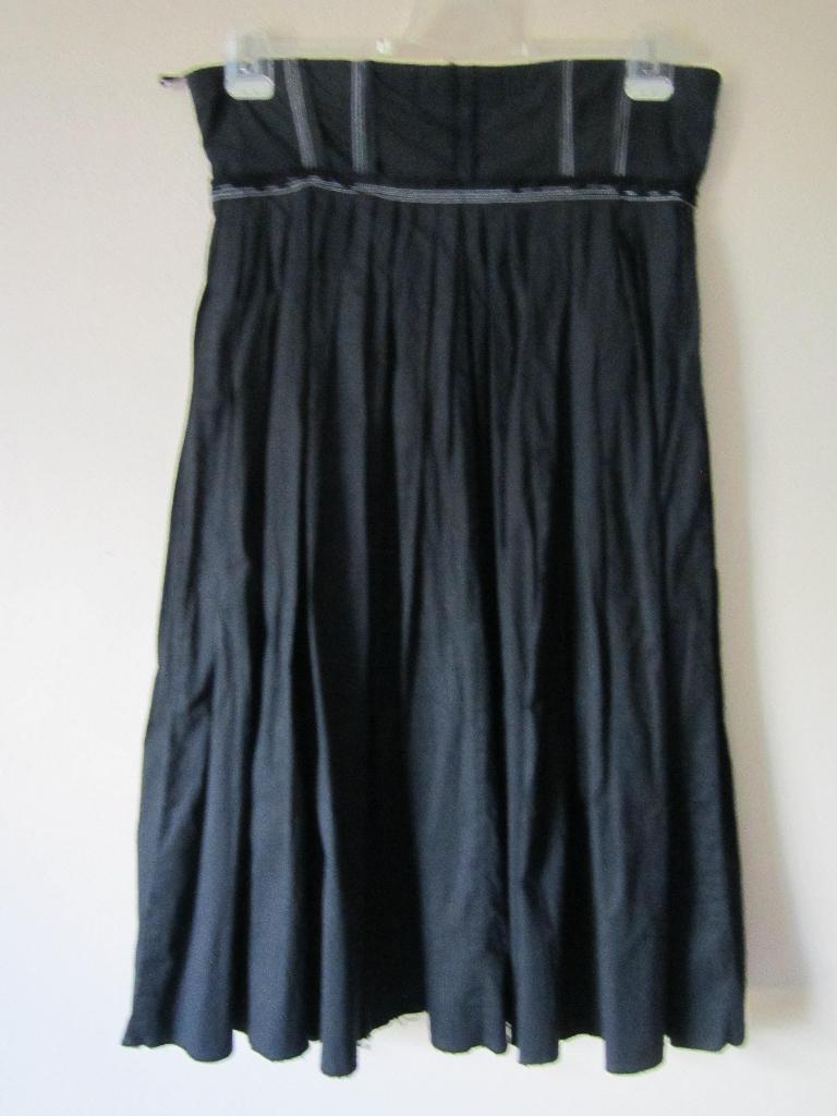 Franco Blanco for Cora Kemperman design rok maat L-XL, Verzenden, Zwart, Maat 42/44 (L), Onder de knie