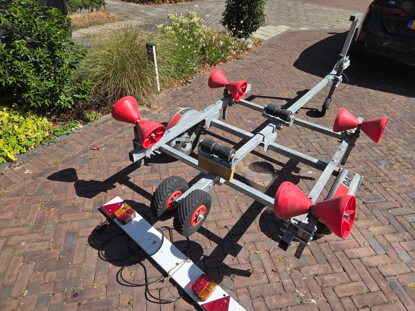 boottrailer ongeremd, Watersport en Boten, Boottrailers, Ophalen, Gebruikt, Minder dan 6 meter, Met rollen