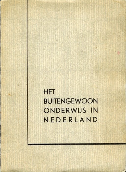 Het buitengewoon onderwijs in Nederland - Gedenkboek voor, Boeken, Ophalen of Verzenden, Gelezen