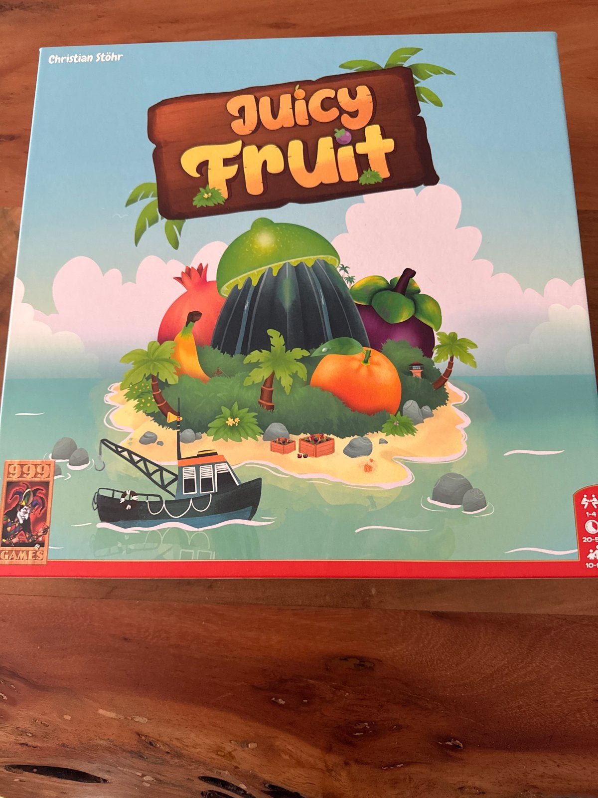 Juicy Fruit Bordspel - Fruit verzamelen op je eigen eiland, Een of twee spelers, Ophalen of Verzenden, Zo goed als nieuw