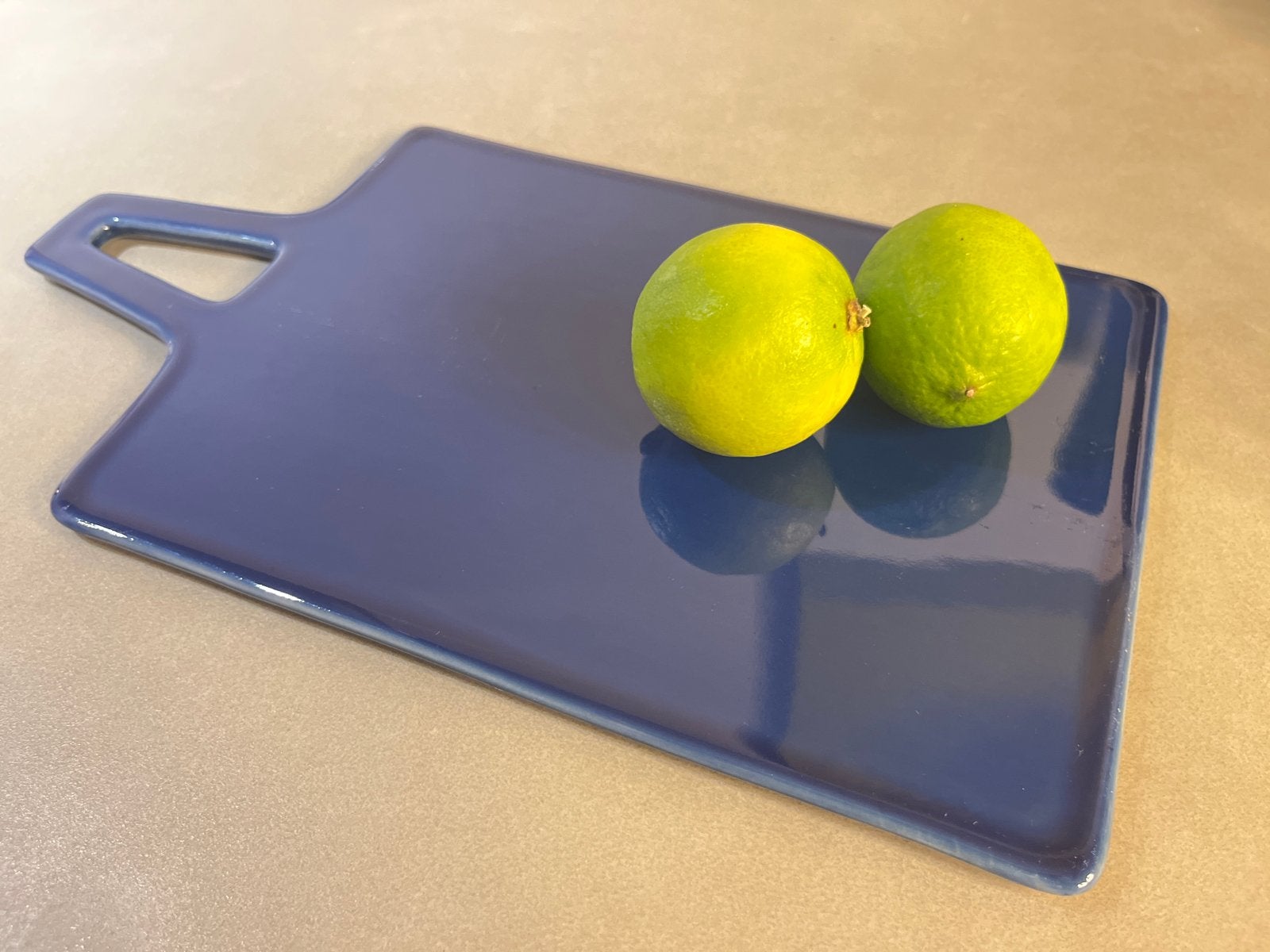 HK living Keramieke alero platter, Blauw, Snij-/serveerplank, Nieuw, Ophalen of Verzenden