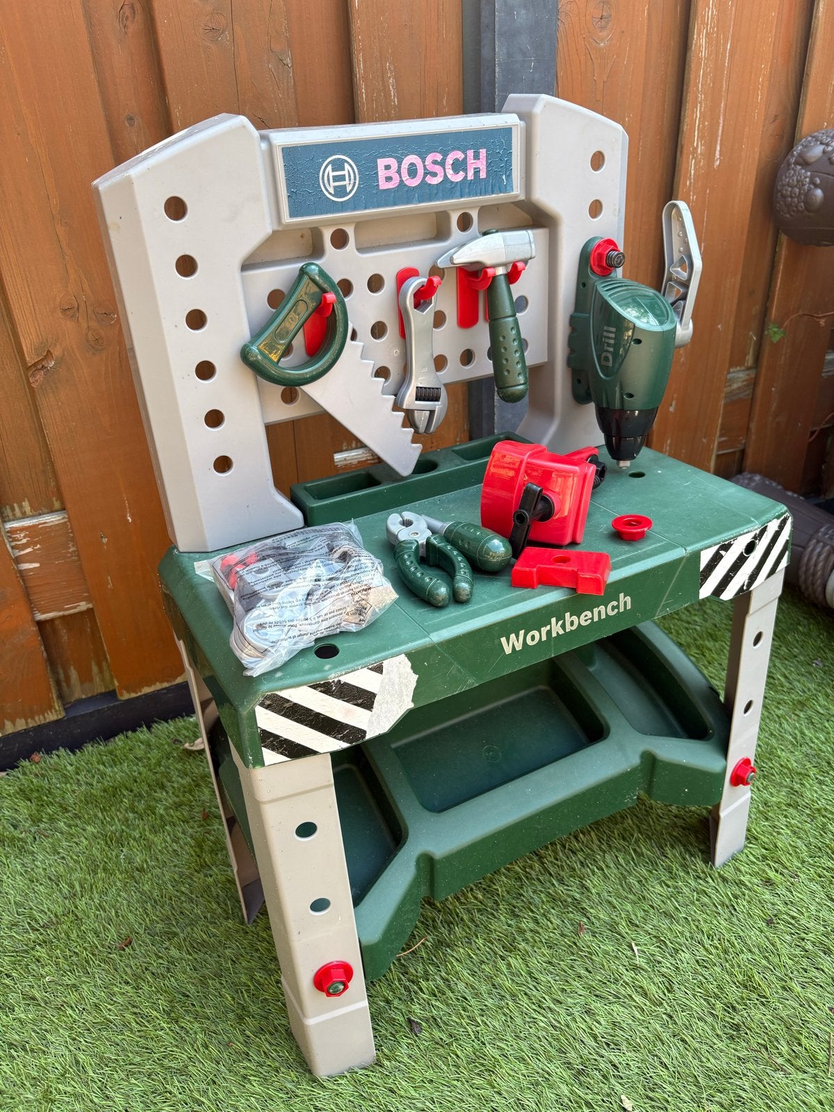 Bosch Werkbank met speelgoed gereedschap, Ophalen, Gebruikt, Bouwen