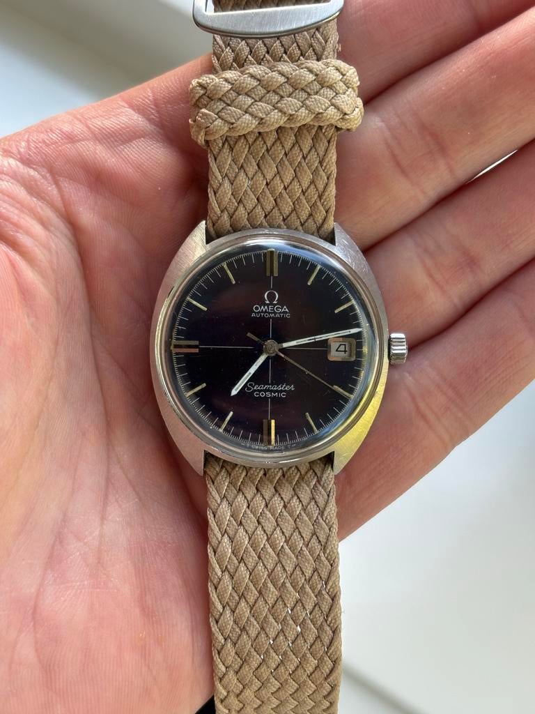 Omega Seamaster Cosmic Automatic 166.026 - Vintage blauw, Staal, Met bandje, Polshorloge, Omega