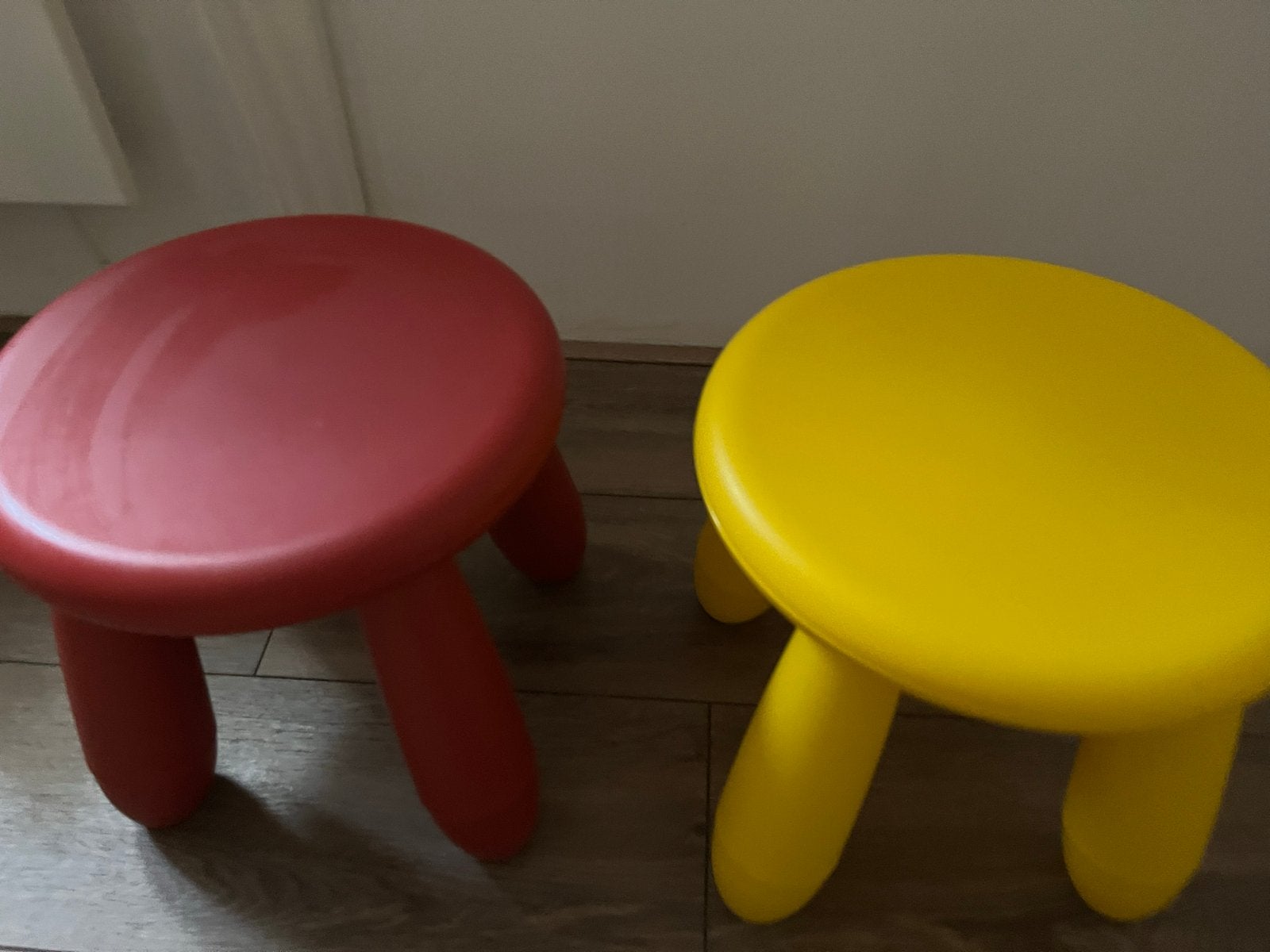 IKEA MAMMUT krukjes - rood en geel, Ophalen, Nieuw, Kunststof
