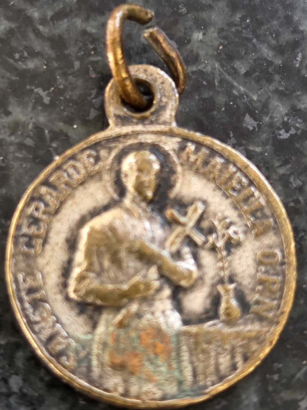 Antieke religieuze medaille St. Gerardus Majella, Ophalen of Verzenden