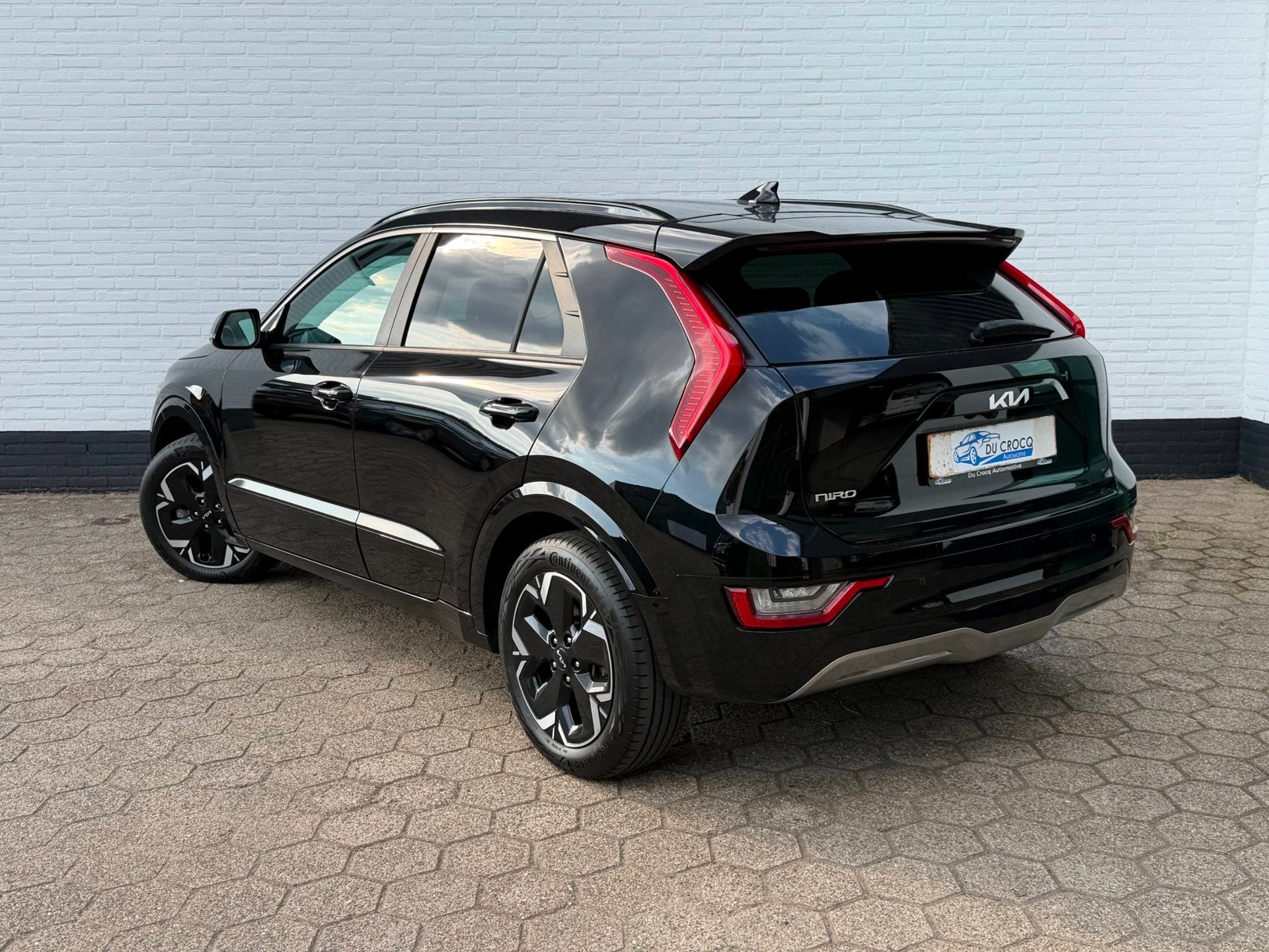 Kia Niro EV DynamicPlusLine 64.8kWH ACC WARMTEPOMP SOH 100%!, Auto's, Gebruikt, Leder en Stof, Zwart, Origineel Nederlands