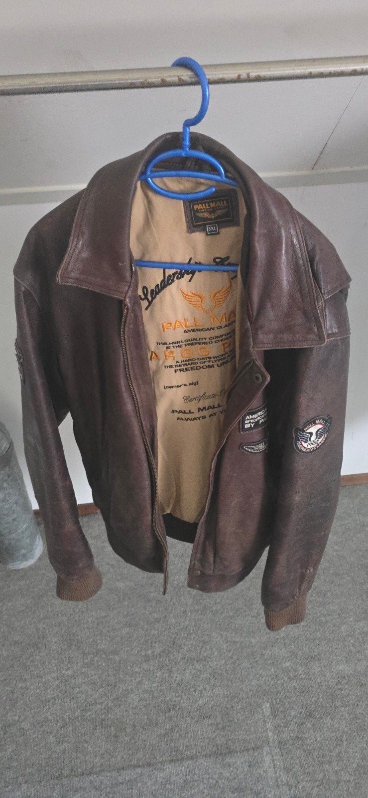 Pall Mall American Classic Leren Jas - Maat 3XL, Ophalen, Bruin, Zo goed als nieuw, Pall Mall