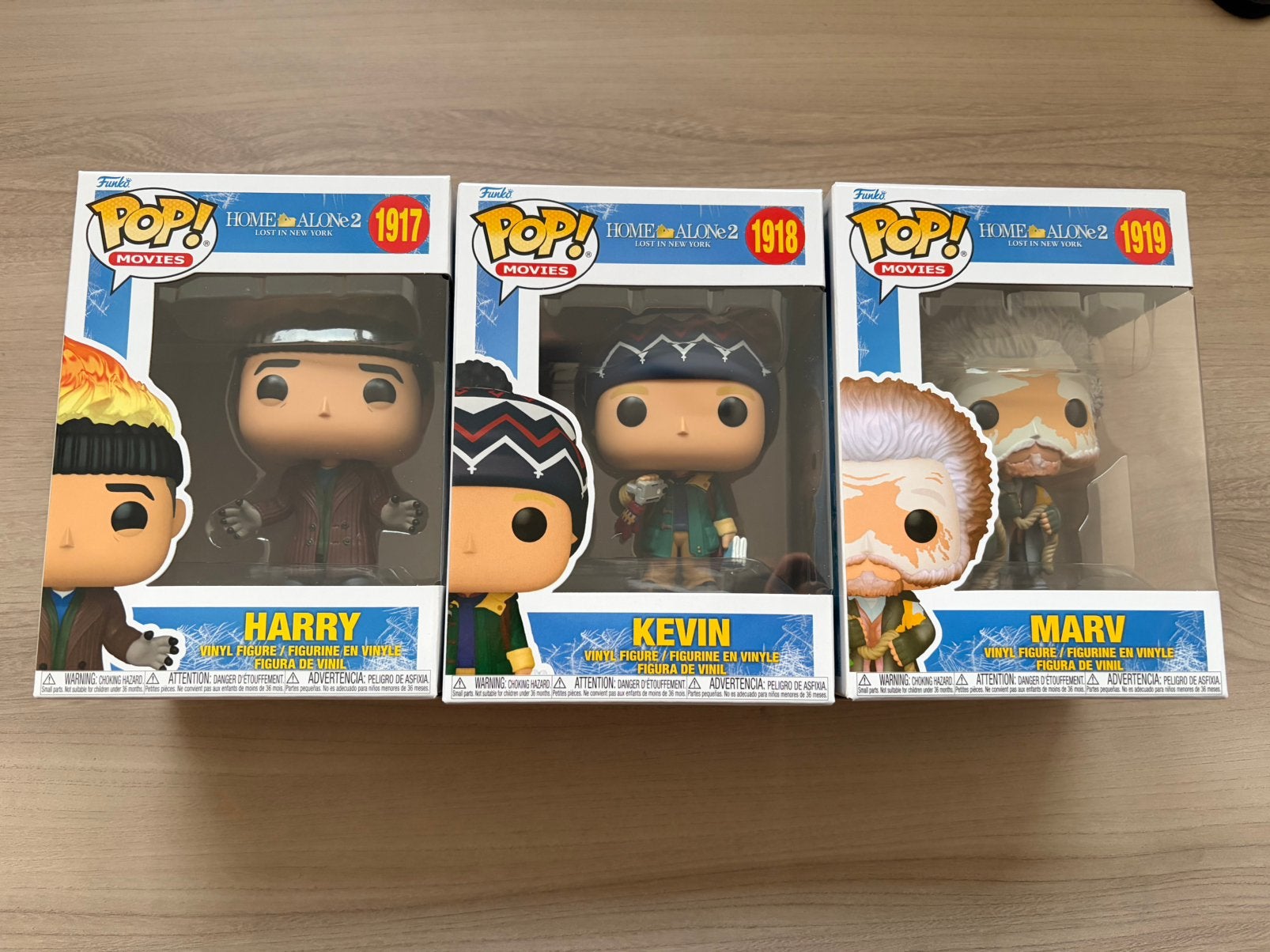Funko Pop Home Alone 2 Harry Kevin Marv #1917 #1918 #1919, Funko Europe, Nieuw, Ophalen of Verzenden, 4th floor, 1 Queen Caroline St, London W6 9YN, Verenigd Koninkrijk