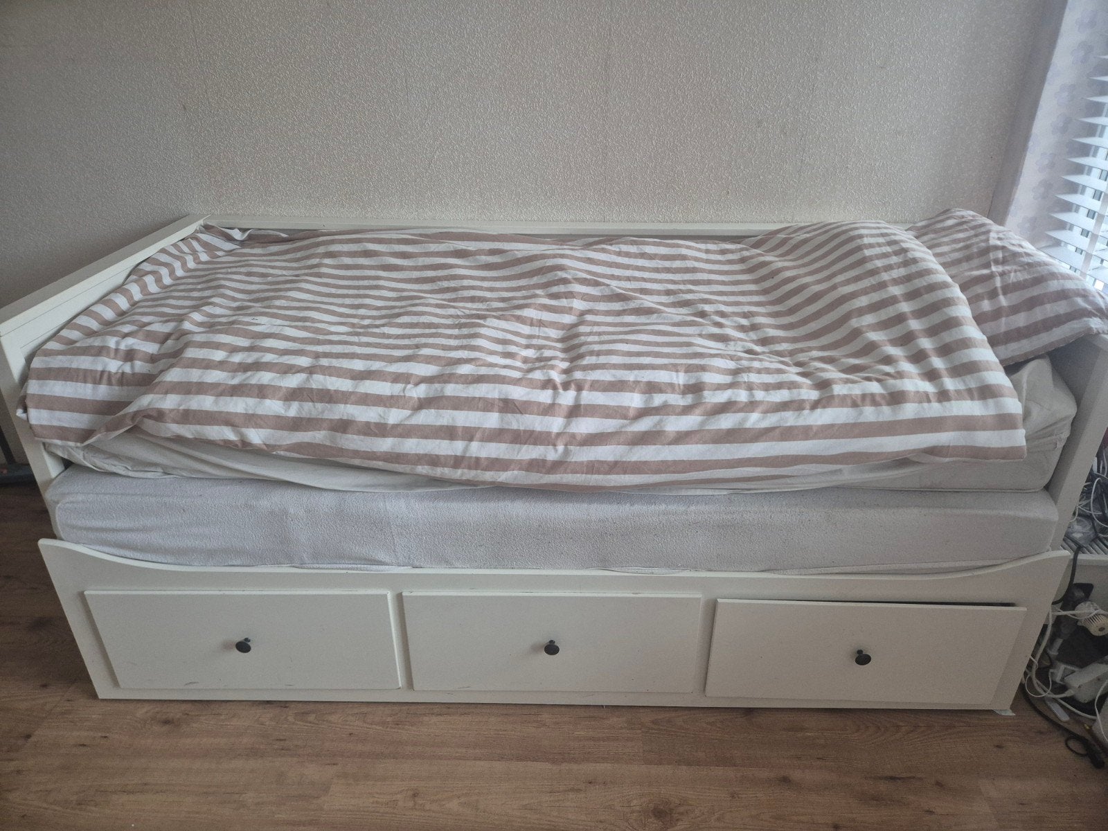 IKEA Hemnes bed, 90 cm, Tweepersoons, Ophalen of Verzenden, Zo goed als nieuw