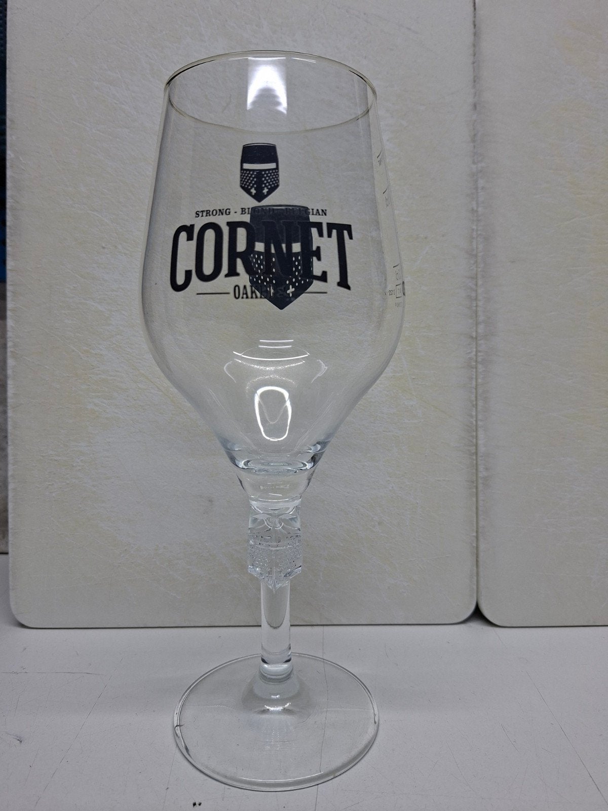 Cornet bierglas, Verzamelen, Biermerken, Ophalen, Zo goed als nieuw, Glas of Glazen, Overige merken