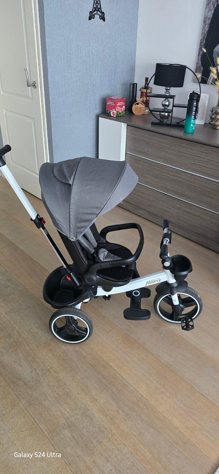 Best Trike Marco 4-in-1 driewieler - Zwart-Grijs, Ophalen, Zo goed als nieuw, Best Trike, Duwstang