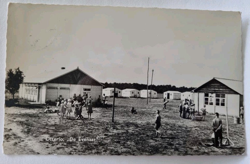 Ansichtkaart Otterlo camping De Evenaar De Wije Wereld, Ophalen of Verzenden, 1960 tot 1980, Gelopen, Gelderland