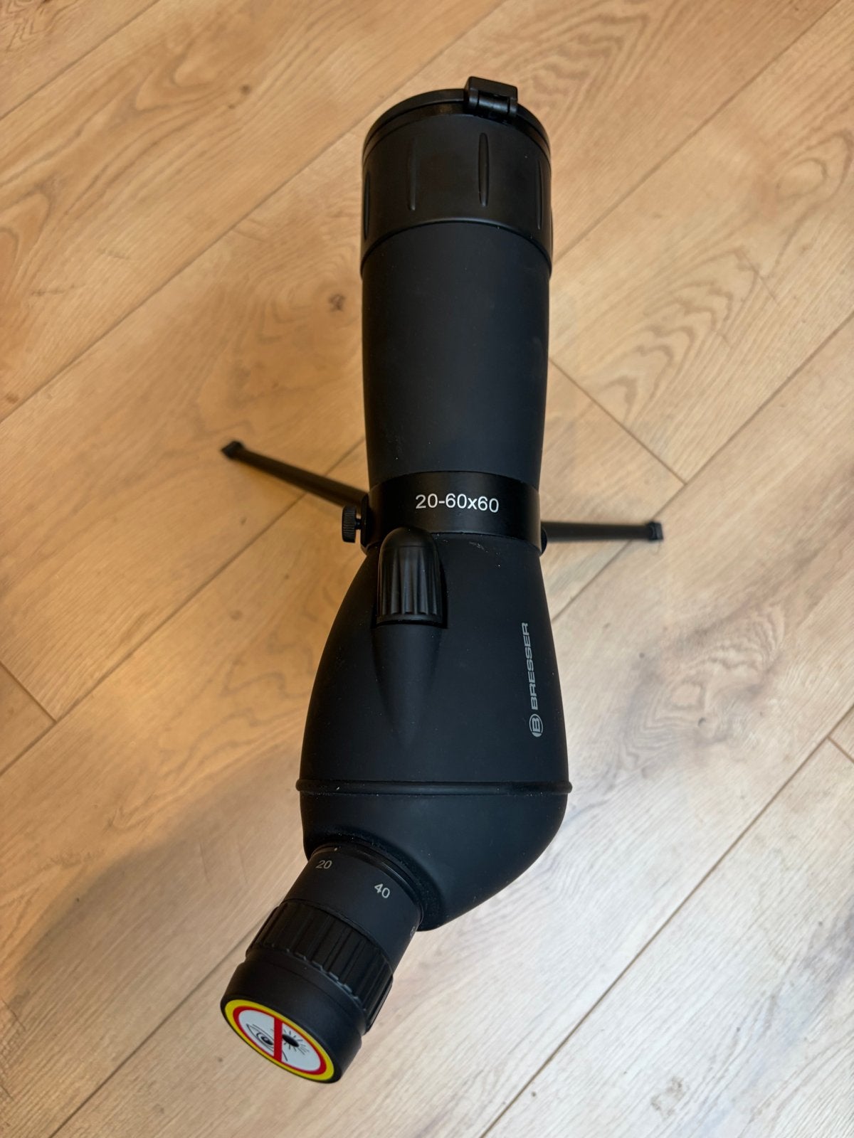 Bresser Spottingscope 20-60x60 met statief en tas, Lenzentelescoop (refractor), 80 tot 200 mm, Met statief, Ophalen of Verzenden