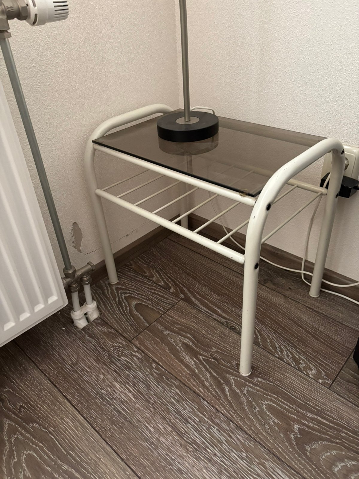 Nachtkastje, Ophalen, Gebruikt, Metaal of Aluminium, 45 tot 65 cm