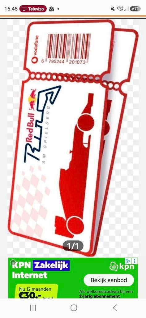 Formule 1 kaarten Oostenrijk