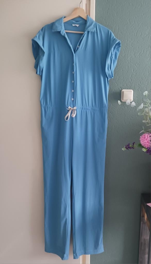 Blauwe jumpsuit van Jane Lushka, L, Blauw, Maat 42/44 (L), Ophalen of Verzenden, Zo goed als nieuw