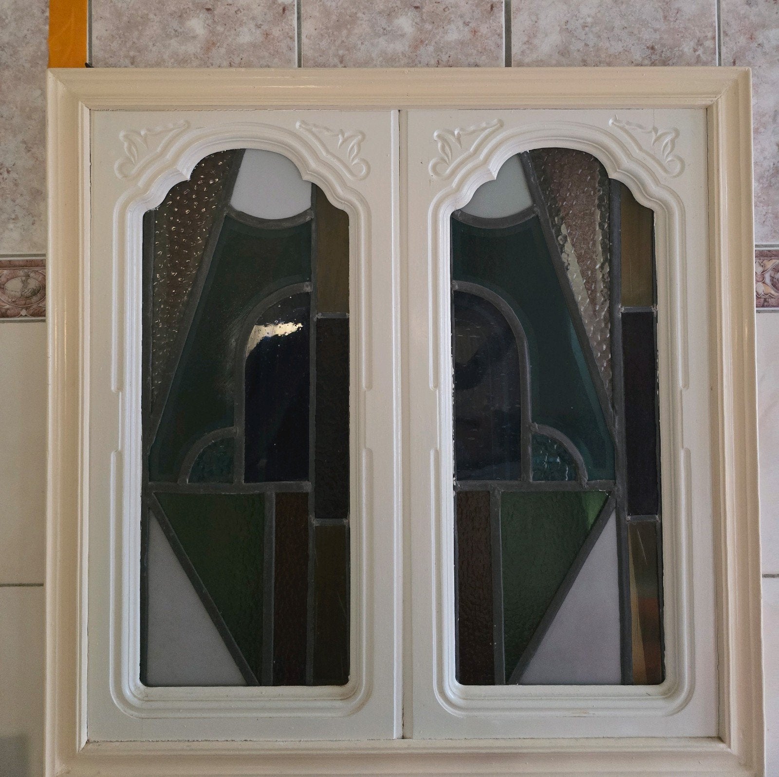 glas in lood in mooi raam frame, Ophalen