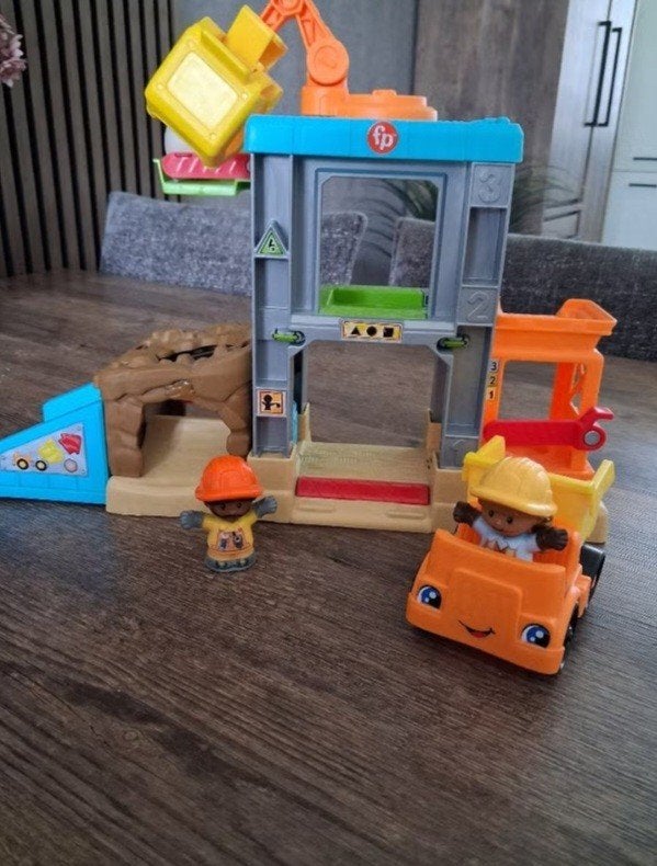 Little people bouwplaats, Ophalen, Zo goed als nieuw, Speelset, Met geluid