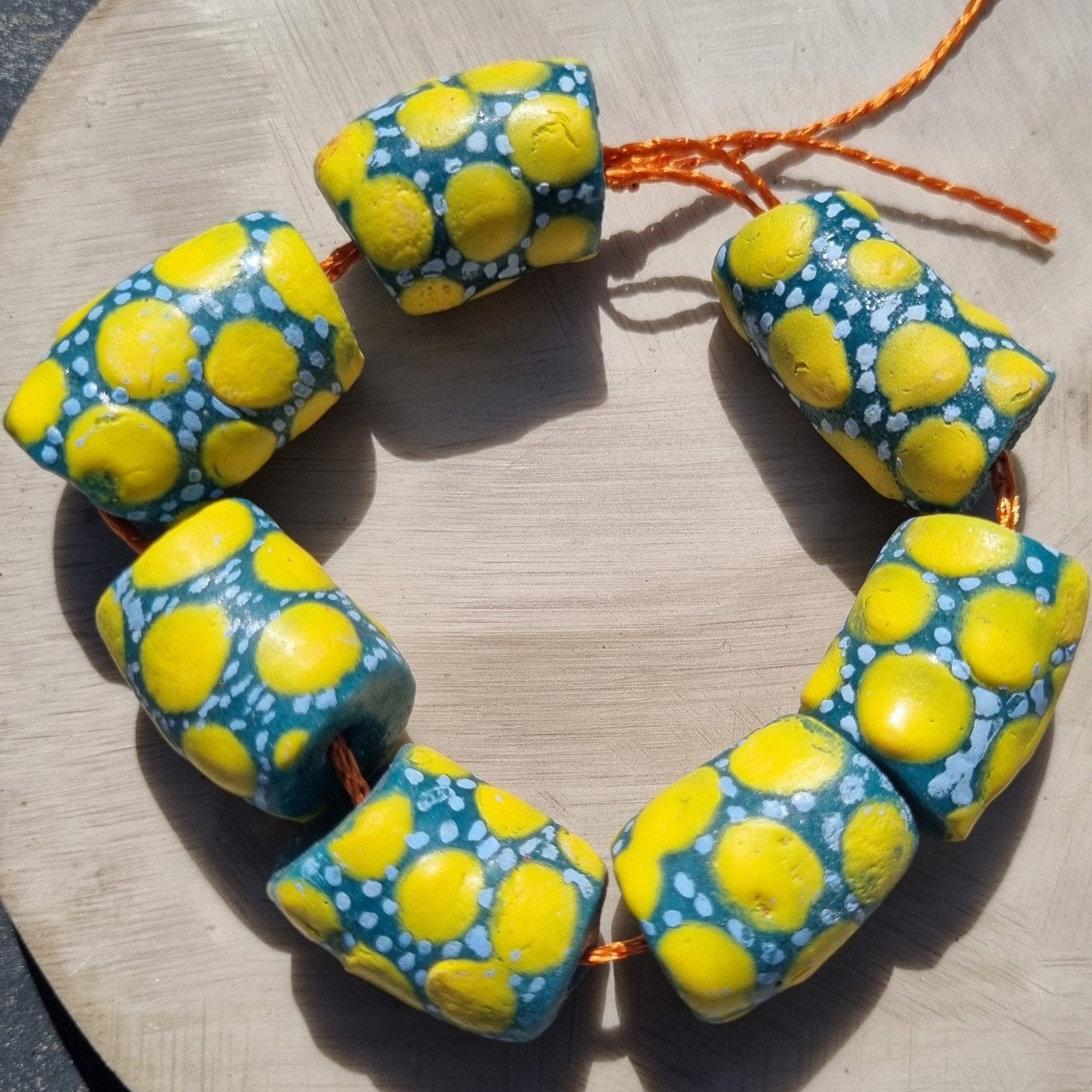 Afrikaanse glaskralen tradebeads Afrika handgemaakt Ghana, Verzenden, Nieuw