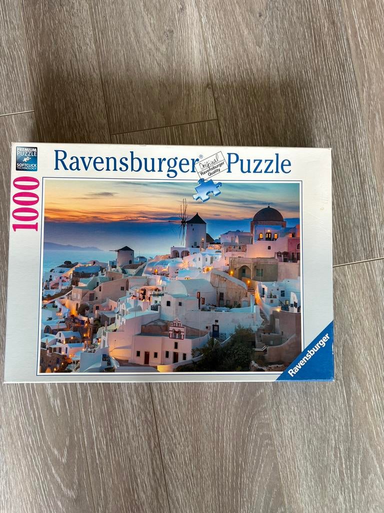 Ravensburger santorini 1000 st. Legpuzzel, Ophalen of Verzenden, 500 t/m 1500 stukjes, Gebruikt, Legpuzzel