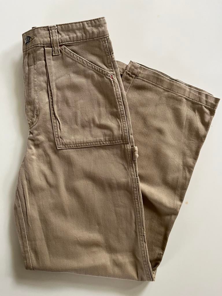 Beige khaki cargo broek, Beige, Ophalen of Verzenden, Zo goed als nieuw, Maat 36 (S)