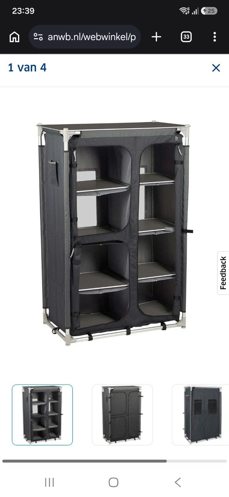 Bo-Camp Hang-/legkast Wollaston 92x51x140 cm Nieuwstaat, Ophalen, Zo goed als nieuw