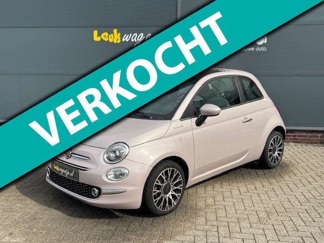 Fiat 500 1.0 Hybrid Dolcevita *carplay *climate *cruise *16, Auto's, Voorwielaandrijving, Gebruikt, Zwart, Overige kleuren