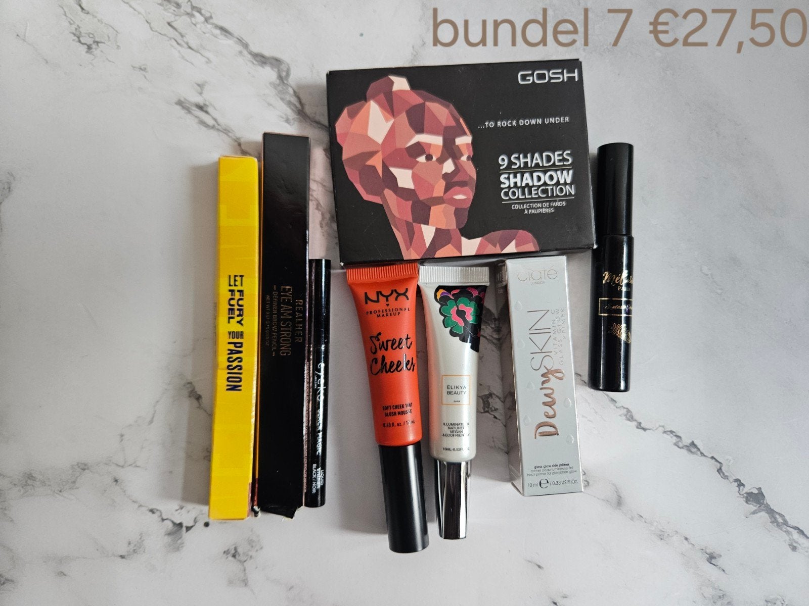 Make-up bundel: GOSH, NYX, RealHer, UGLE, Elixr, Overige kleuren, Gehele gezicht, Nieuw, Ophalen of Verzenden