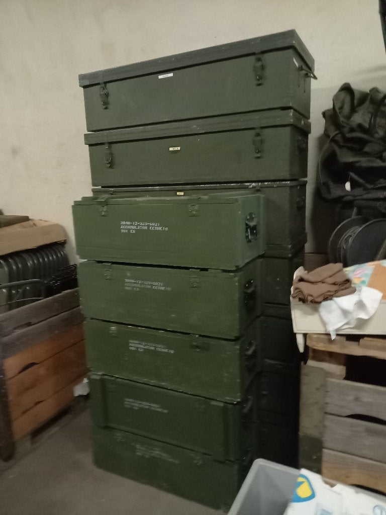 Houten originele legerkist, Ophalen, Minder dan 50 cm, Gebruikt, 50 tot 100 cm