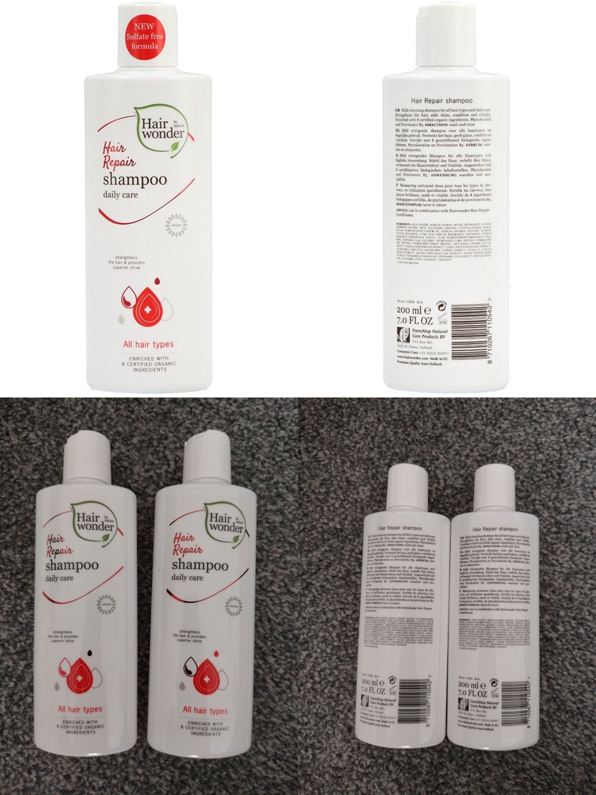Hairwonder hair repair shampoo daily care vanaf 6 euro nieuw, Ophalen of Verzenden, Nieuw, Haarverzorger of -hersteller