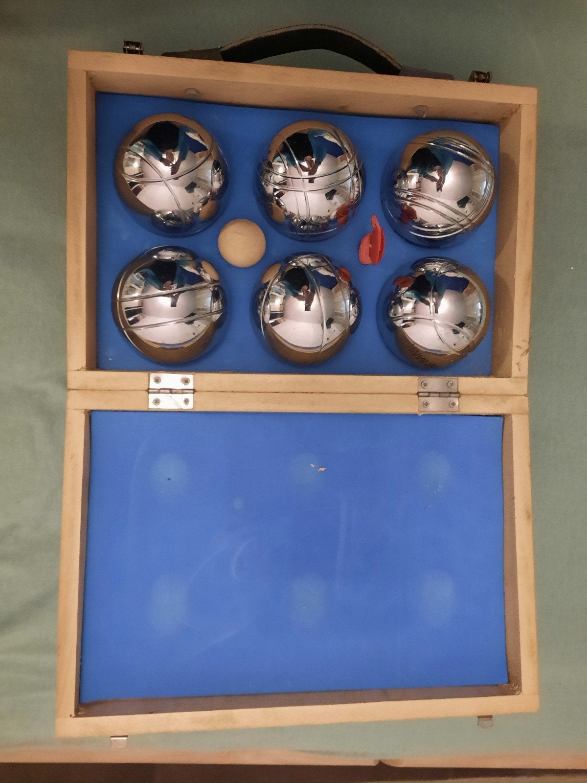 Petanque / Jeu de Boules set in houten kist, Ophalen of Verzenden, Gebruikt