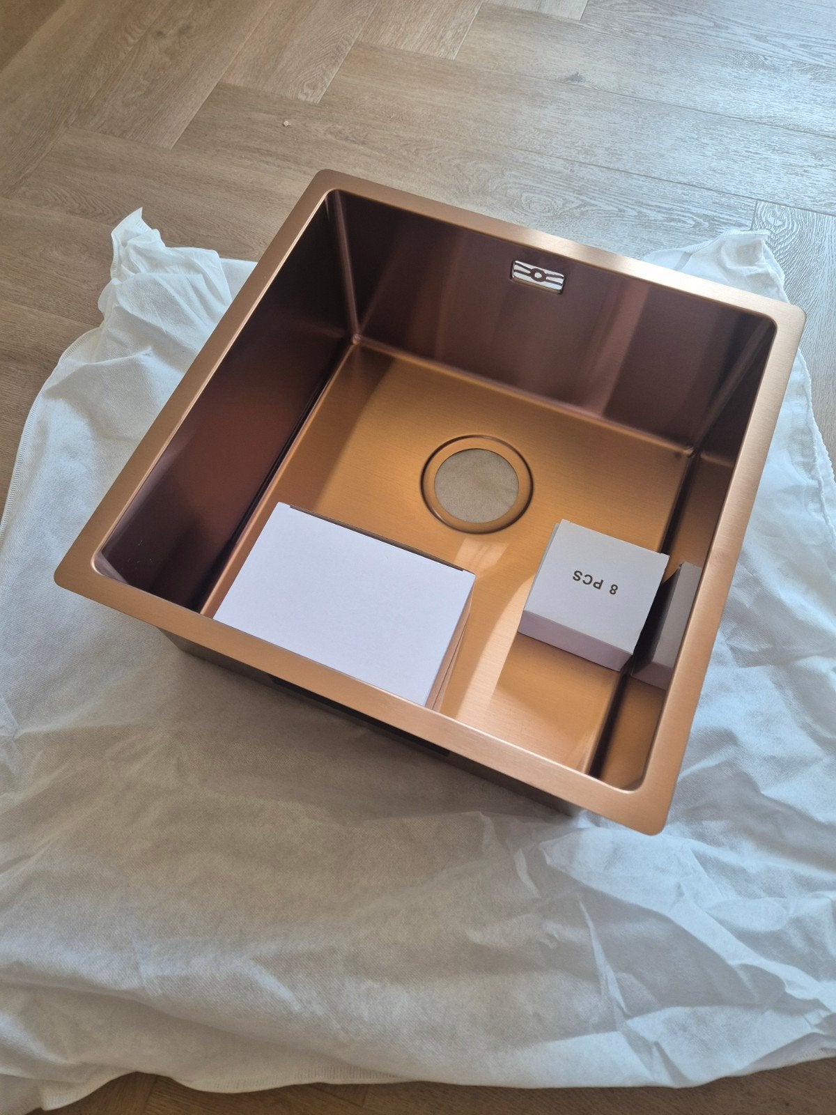 Nieuwe Lanesto koperen spoelbak - Keuken of bijkeuken, Ophalen, Overige typen, Nieuw, Metaal