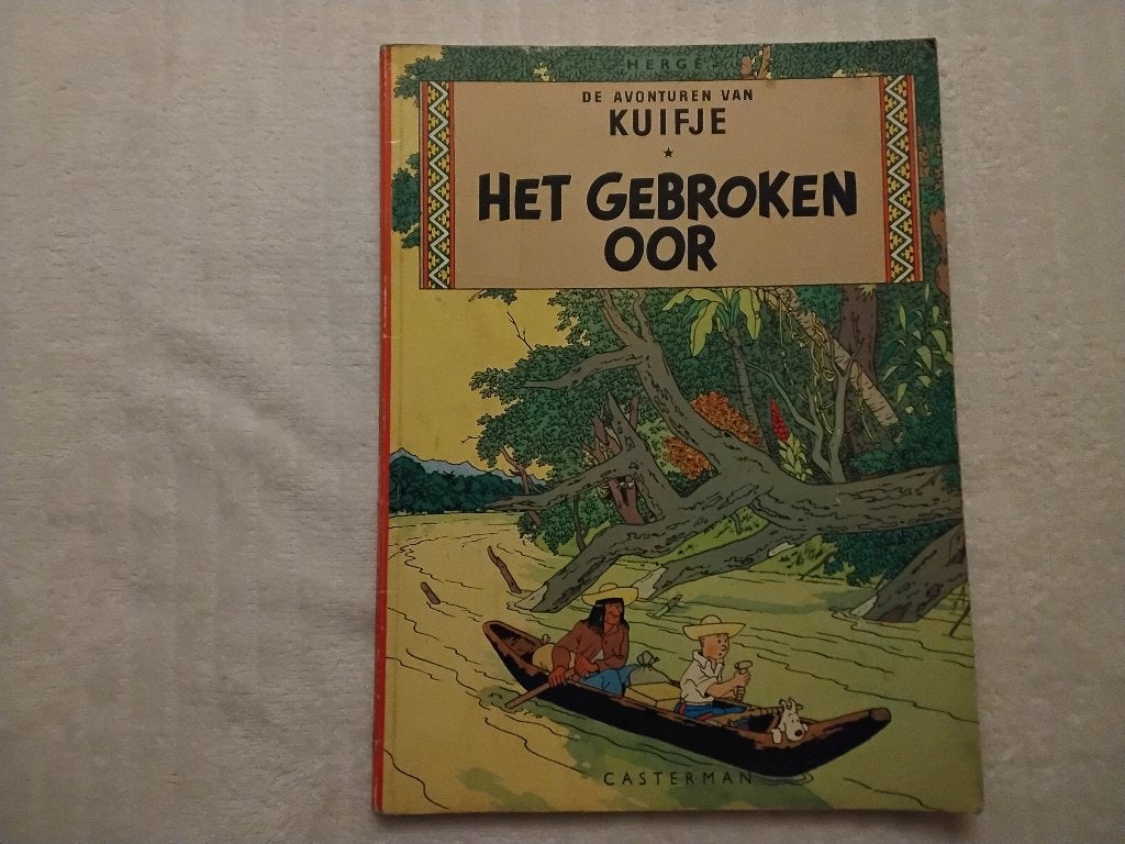 1950-1960 De Avonturen van Kuifje: Het Gebroken Oor, Boeken, Eén stripboek, Ophalen of Verzenden, Gelezen