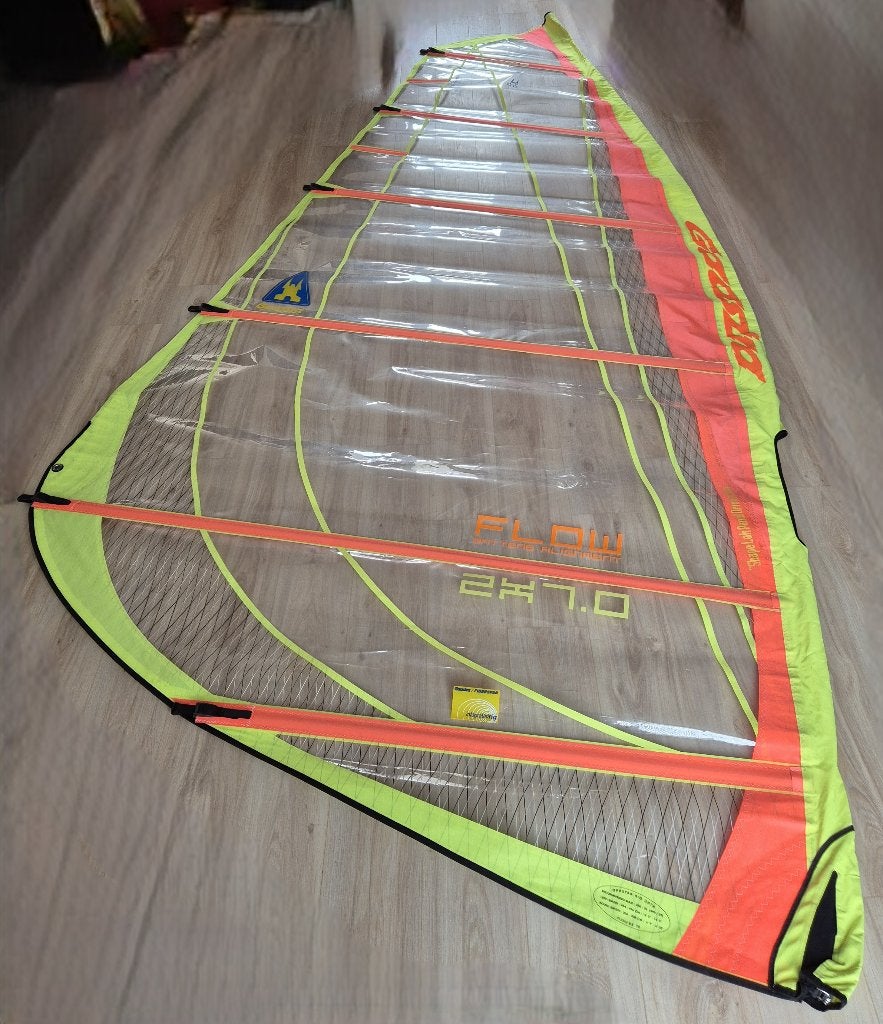 Surfzeilen, deelbare mast en gieken, Ophalen, Met mast, Gaastra, 6.5 m² tot 8 m²
