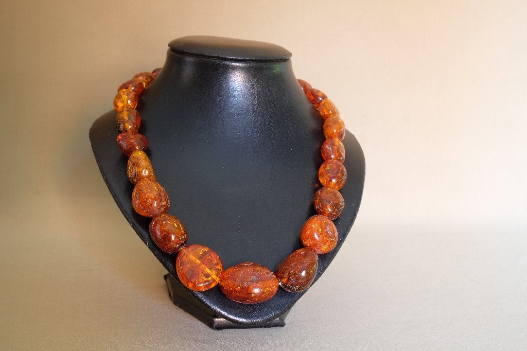Amber ketting in mooie staat, Ophalen of Verzenden, Overige materialen, Ketting