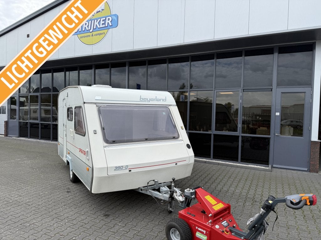 Beyerland Sprinter 390 D Bed + Zit + Tent 621 KG Leeg 4 pers, Caravans en Kamperen, Dwarsbed, Schokbreker, Bedrijf, Treinzit