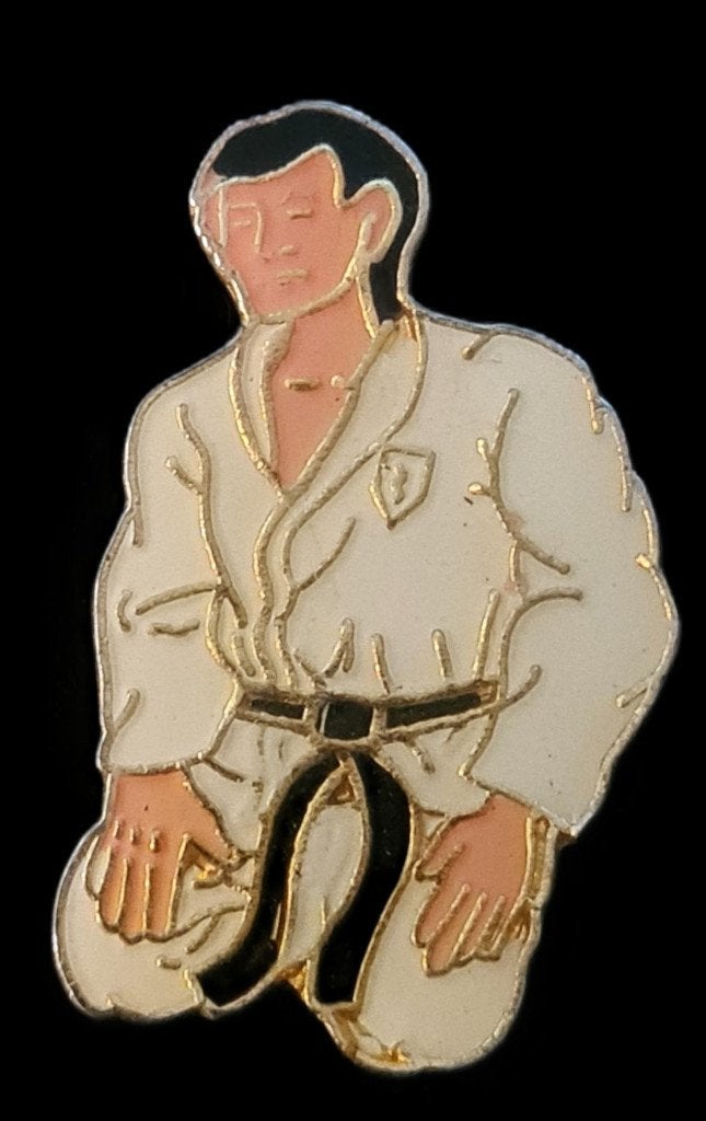 Judo speler pin- epoxy, Verzamelen, Ophalen of Verzenden, Nieuw, Sport, Speldje of Pin