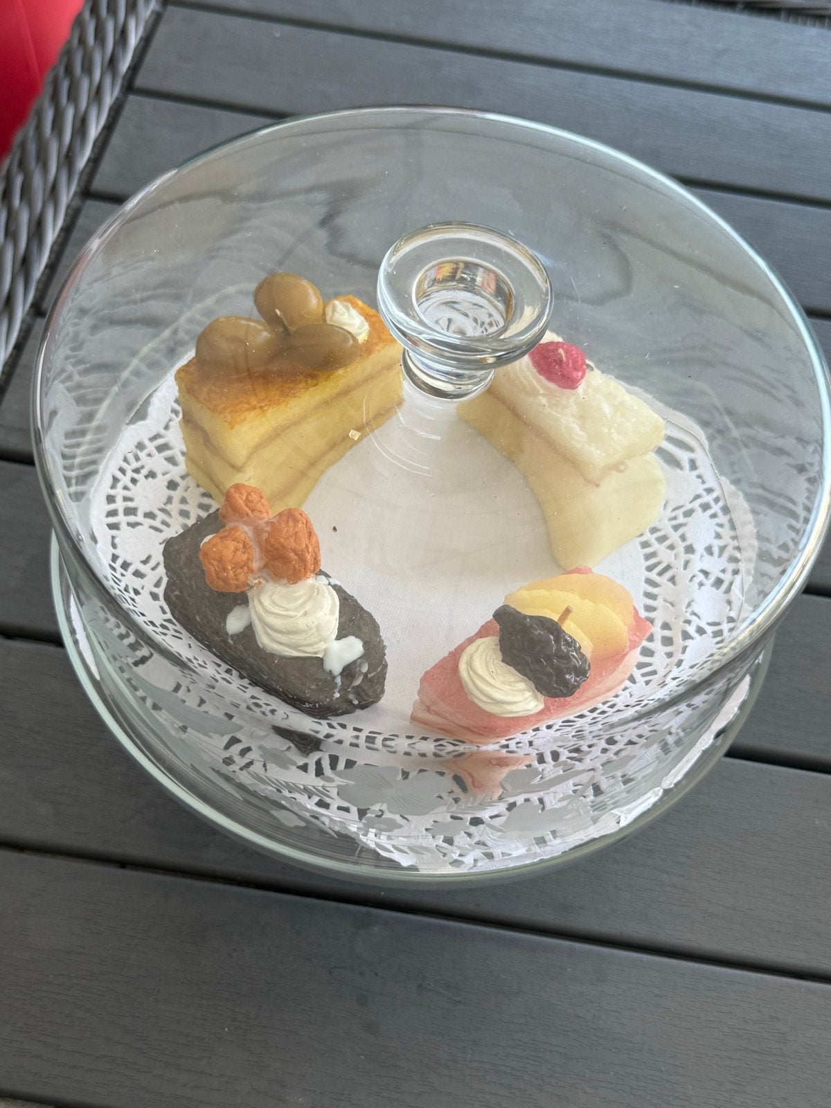 Glazen taartplateau met stolp, Ophalen, Zo goed als nieuw, Glas, Klassiek