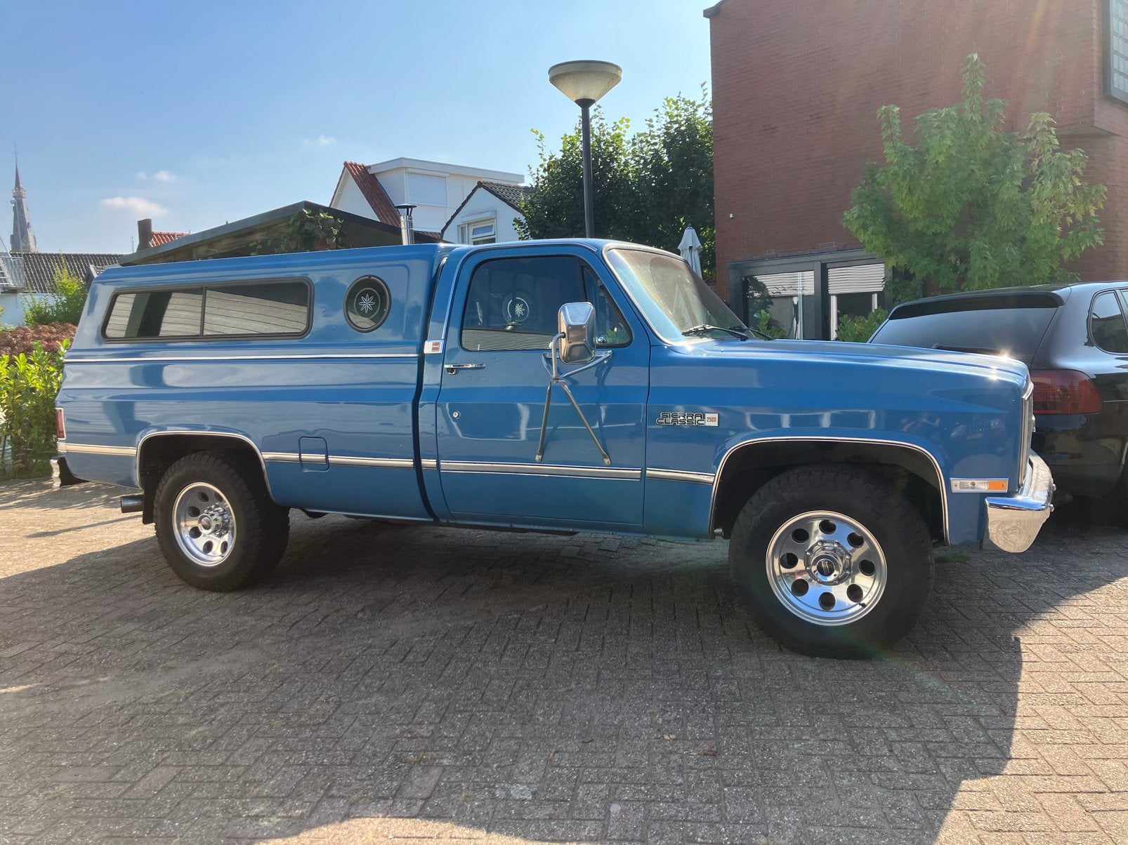Gmc Sierra 5.7 v8 1986 belastingvrije pickup met huif, Auto's, Oldtimers, Automaat, Achterwielaandrijving, Overige carrosserieën