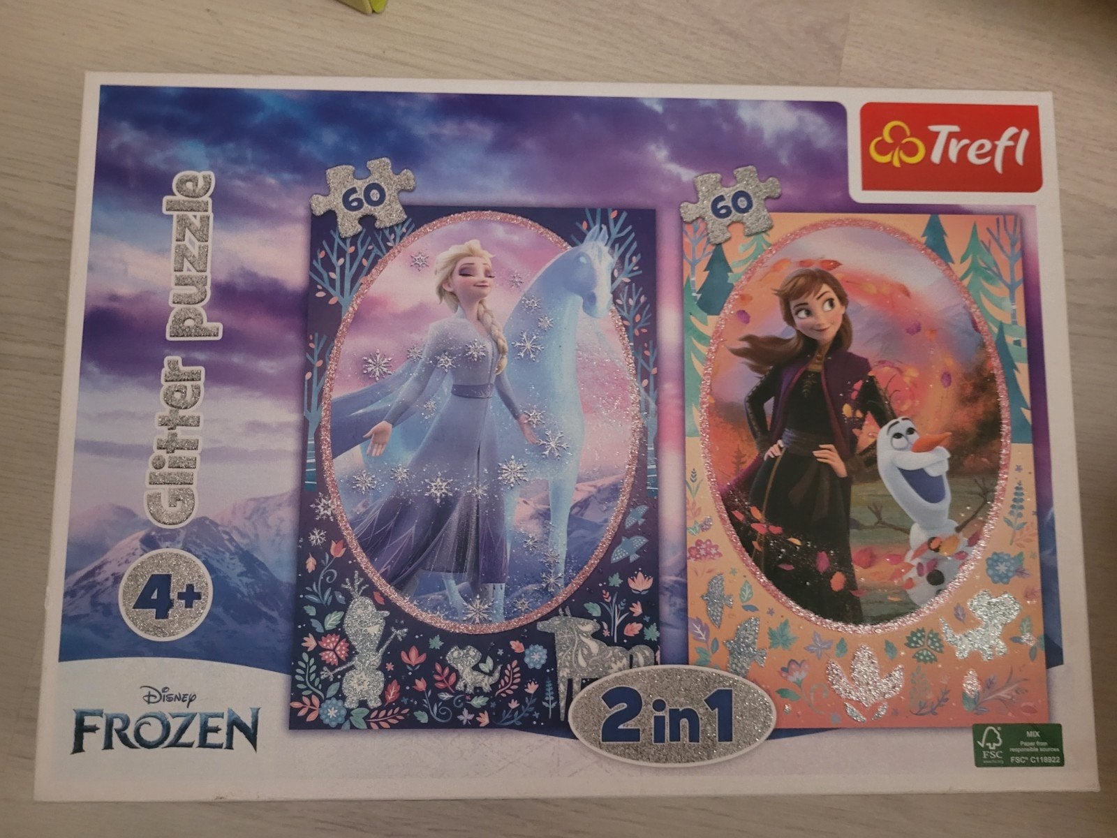 2 puzzels van 60 stukjes., Ophalen of Verzenden, Meer dan 50 stukjes, Zo goed als nieuw, 4 tot 6 jaar