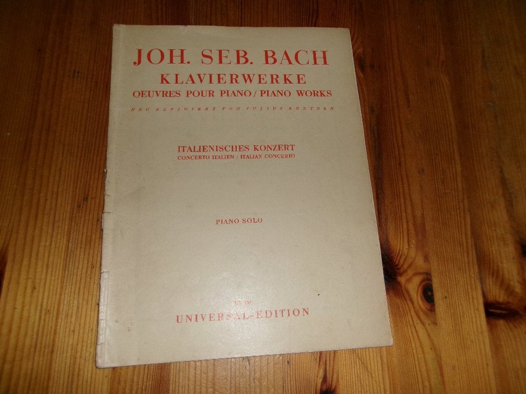 J. S. Bach - italienisches konzert, Gebruikt, Klassiek, Ophalen of Verzenden, Artiest of Componist