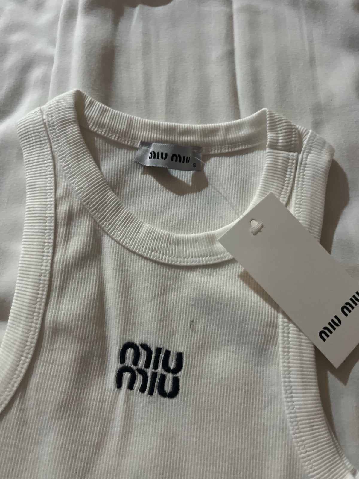 Miu Miu shirt, Verzenden, Wit, Nieuw, Maat 36 (S)