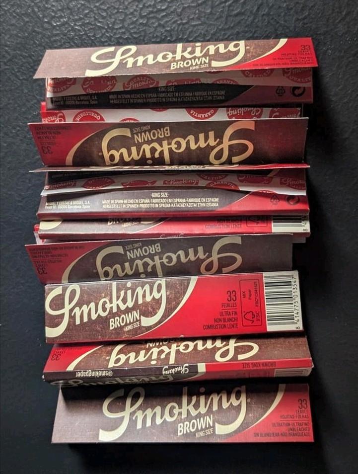 Kingsize Vloei Smoking Brown XL rookwaar Nieuw, Ophalen of Verzenden, Nieuw
