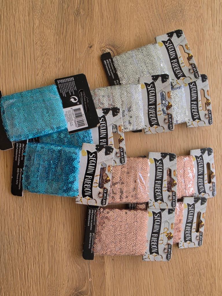 Pailletenlint pailletten lint carnaval costuum knutselen, Ophalen of Verzenden, Nieuw