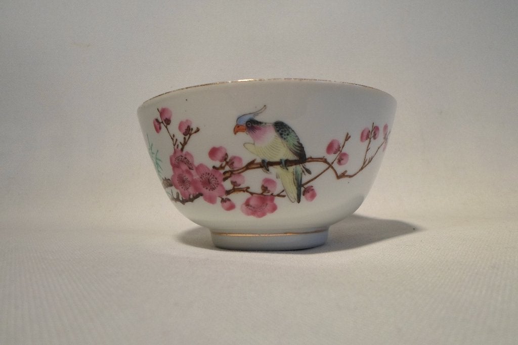 Chinese Kom Vogel Kersenbloesem Tak, Ophalen of Verzenden