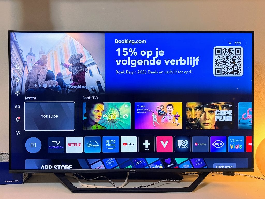 Hisense QLED TV 50 inch 4K - nette staat, Audio, Tv en Foto, Televisies, QLED, 50 Hz, Zo goed als nieuw, 40 tot 60 cm