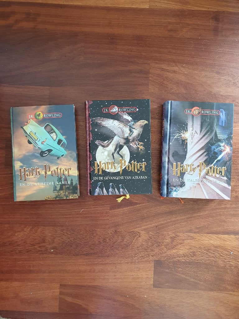 3 x HARRY  POTTER  van J.K. Rowling  , Ophalen of Verzenden, Gelezen