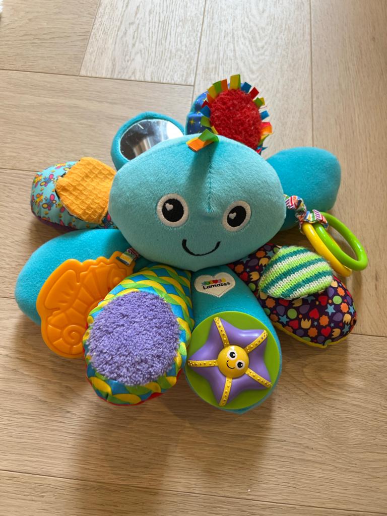 Lamaze speelgoed octopus met verschillende texturen, Ophalen, Zo goed als nieuw, Overige typen, Met geluid