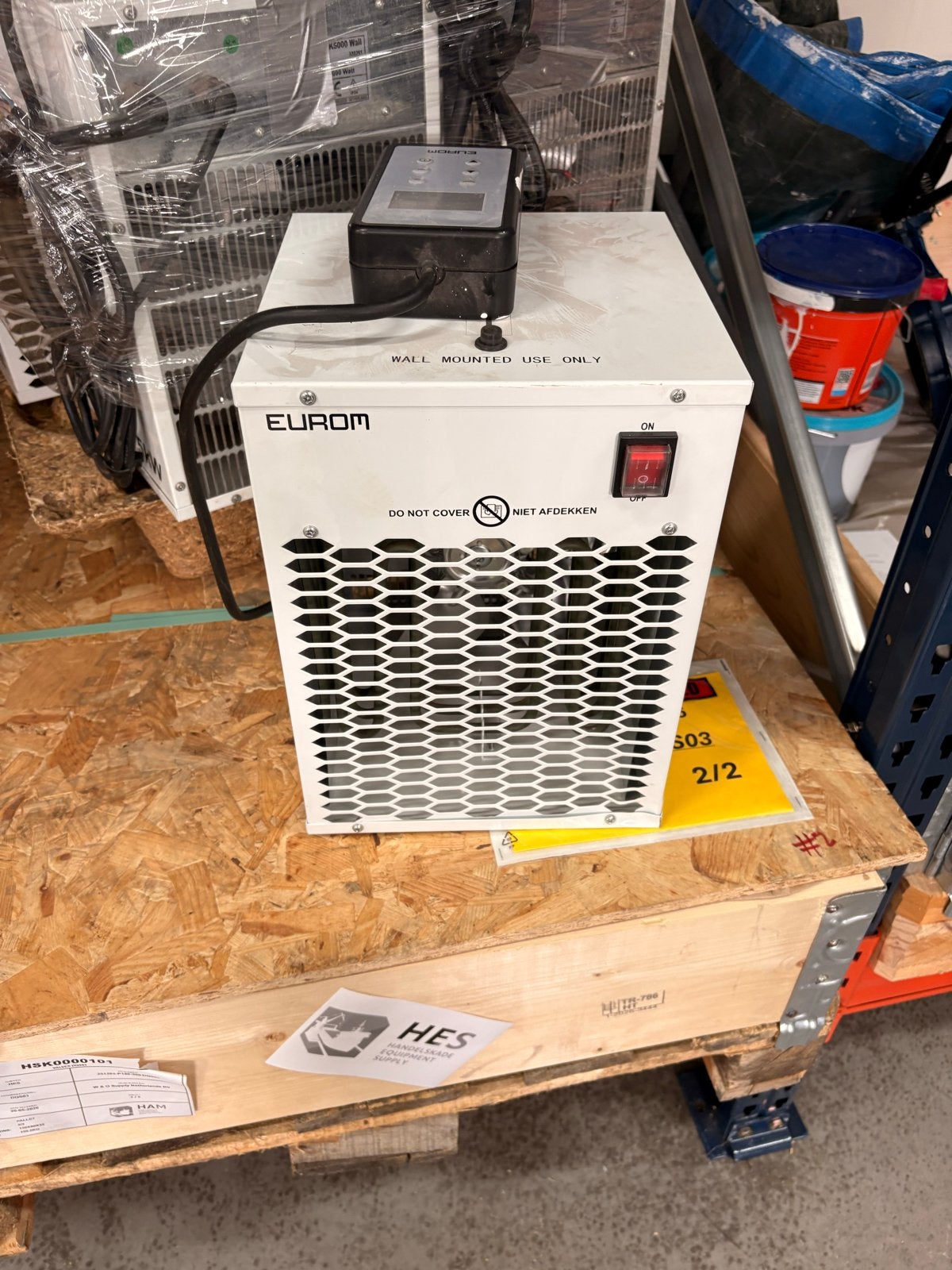 Eurom EK5000 Wall 5kW Heater - Krachtige Elektrische Kachel, Doe-het-zelf en Verbouw, Verwarming en Radiatoren, Zo goed als nieuw